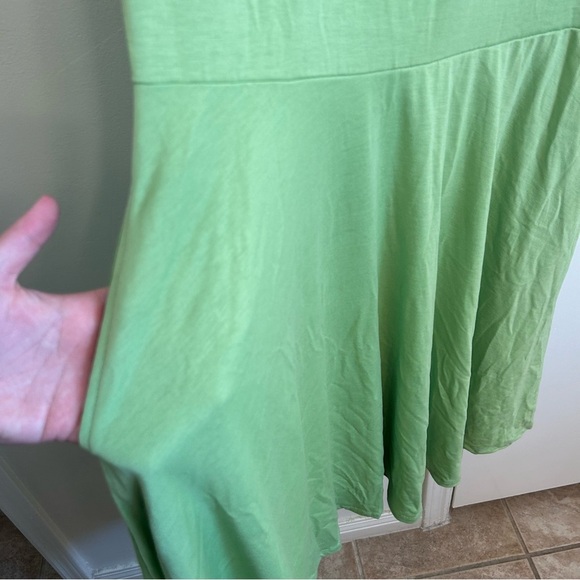 NWT LuLaRoe Green Nikki Dress Sleeveless A-Line Scoop Neck with Pockets Size XL - Picture 6 of 9